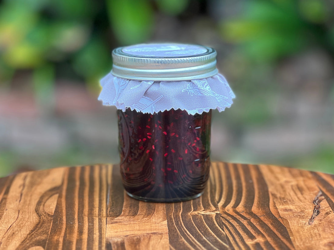 Small-batch mixed berry jam from Farmer K Homestead