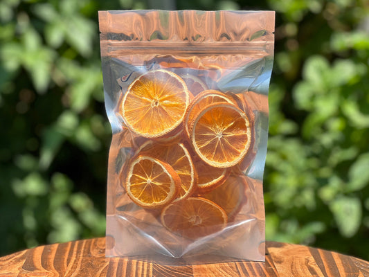 Dehydrated orange slices from Farmer K Homestead