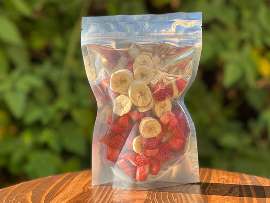 Strawberry & Banana Mixed Fruit Freeze Dried Snacks - 1.5oz