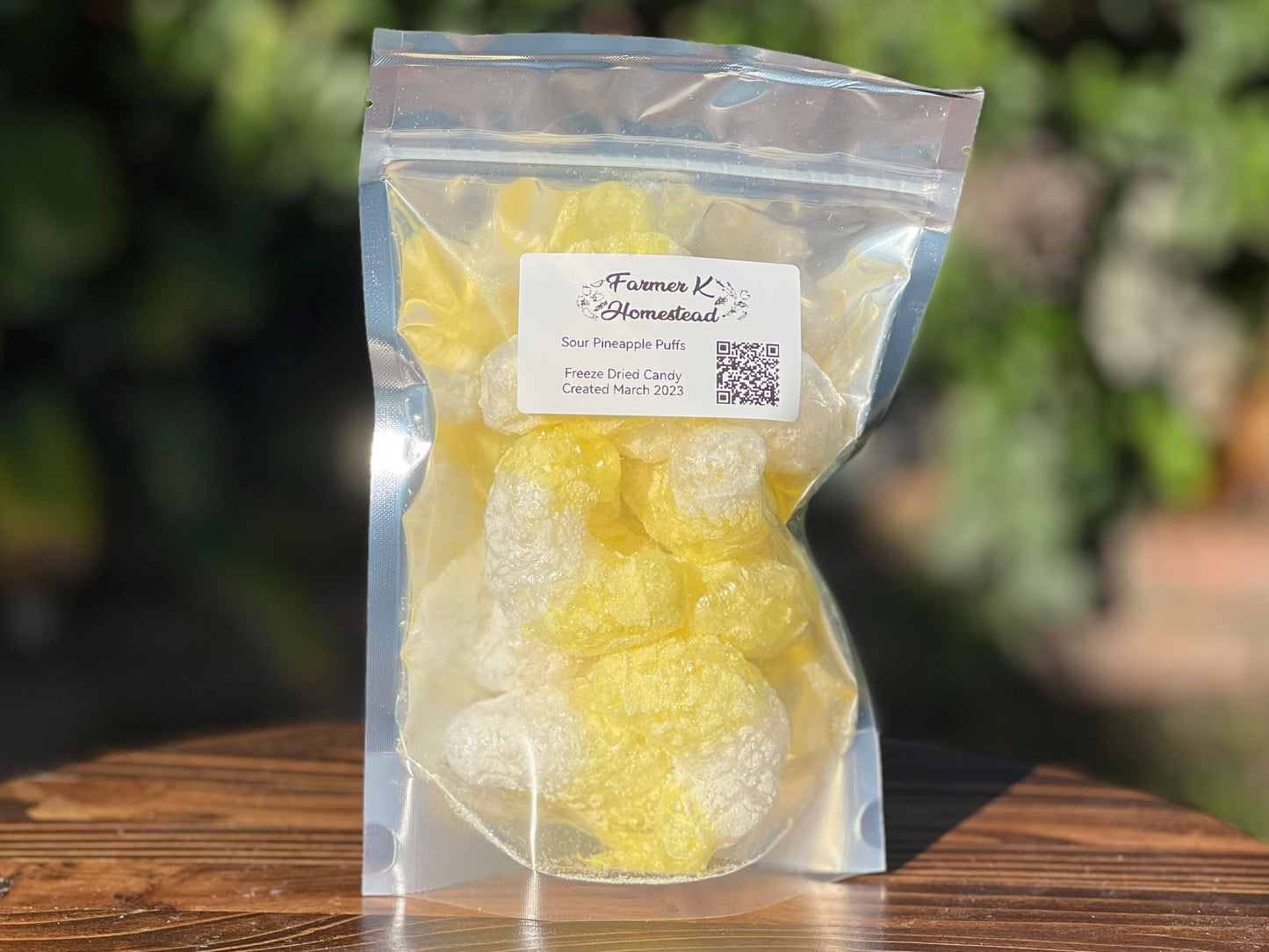 Sour Pineapple Puffs Freeze Dried Candy - 1.25oz